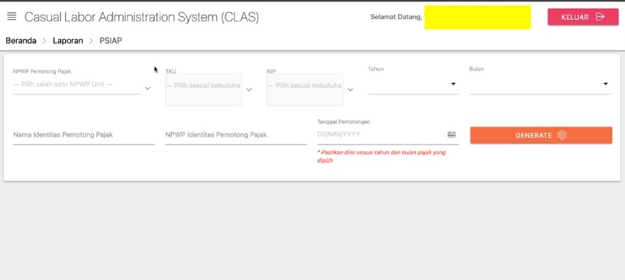 Tax Integration Dashboard